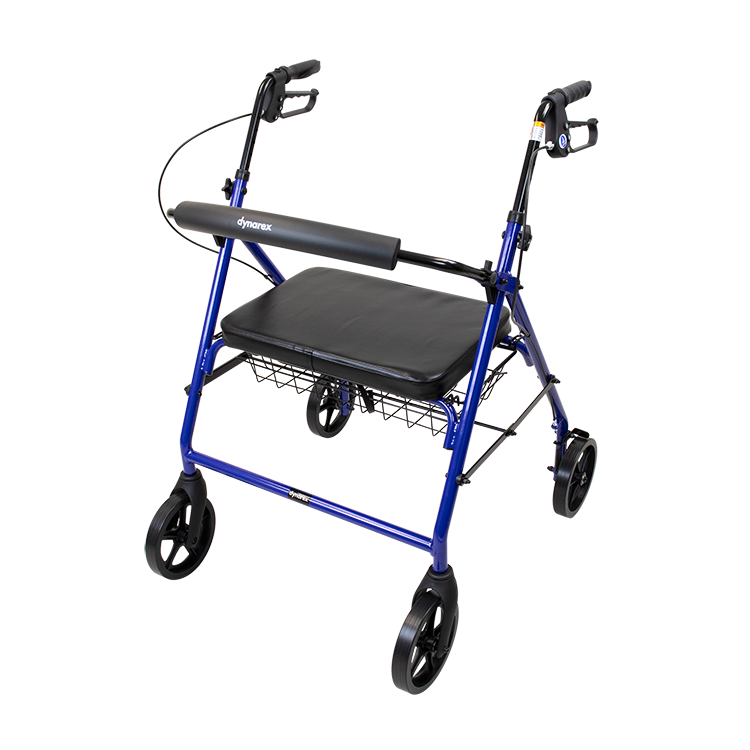 Bari+Max Bariatric Rollator Blue 500 lb Weight Capacity medical supply