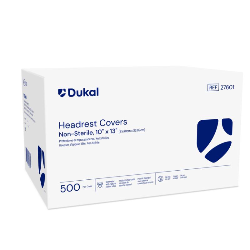 Dukal Non-Sterile Headrest Covers 10 inch x 13 inch medical supply