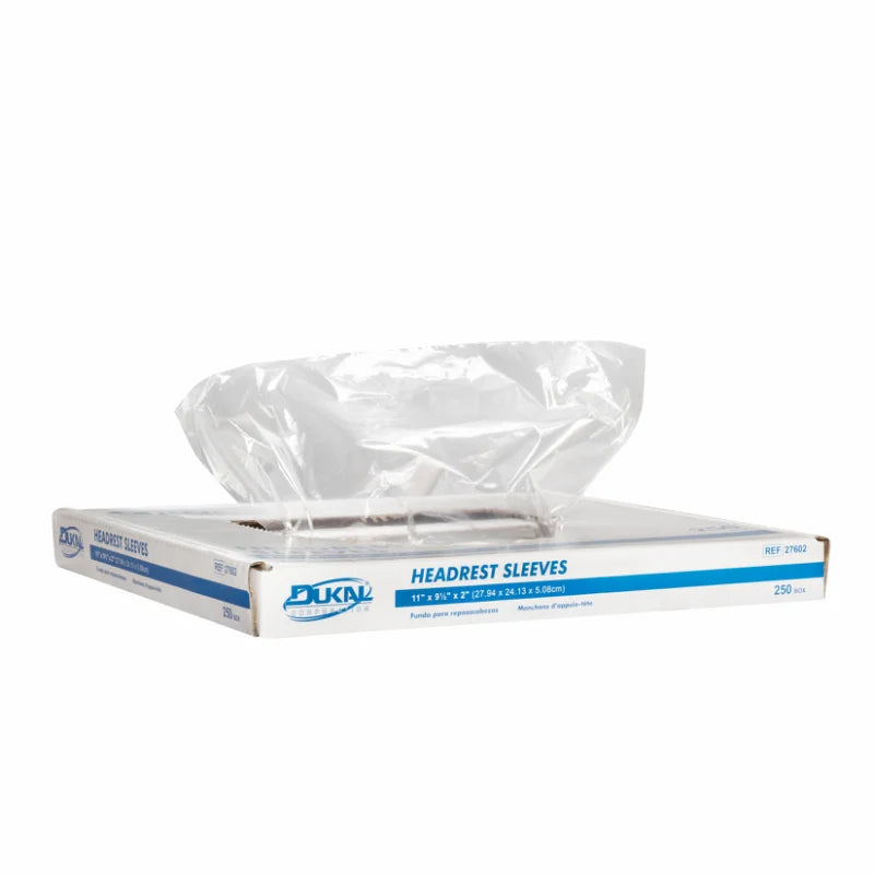 Dukal Exam Table Headrest Sleeves 11 x 9.5 x 2 Case of 1000 medical supply
