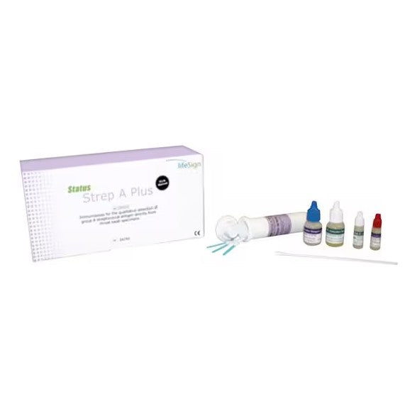 LifeSign Status Strep A Plus CLIA Waived 50 Tests medical supply