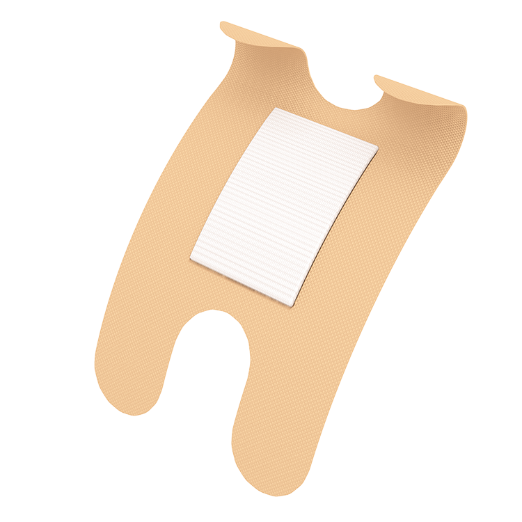 DynaSafety Knuckle Fabric Bandage Sterile 1 1/2 x 3 Bulk Case medical supply