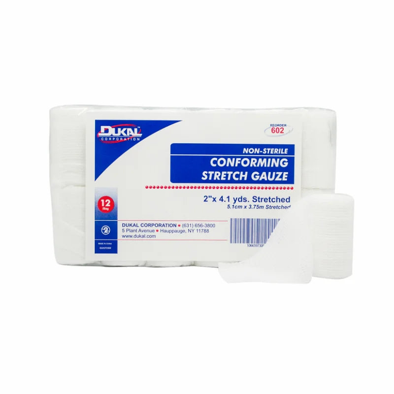 Dukal Non-Sterile Conforming Stretch Gauze 2 x 4.1 yd Case medical supply