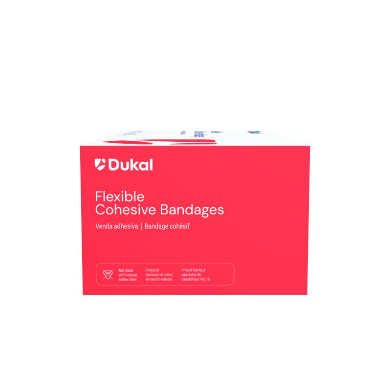 Dukal Non-Latex Cohesive Bandages 1 inch x 5 yds Tan medical supply