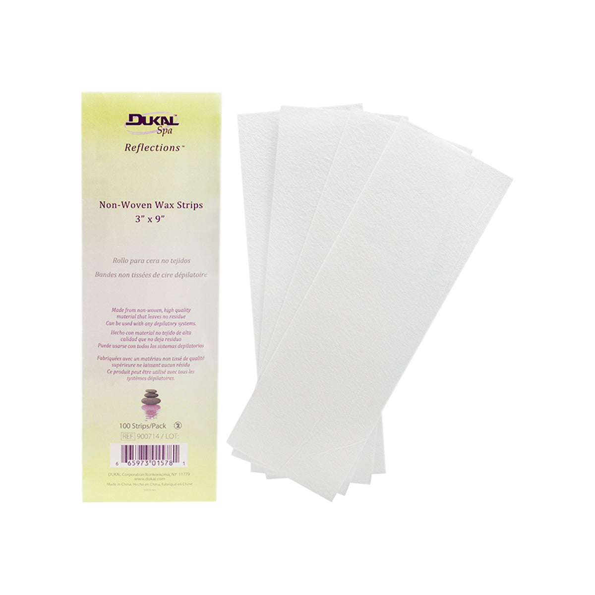 Dukal Non-Woven Waxing Strips 3" x 9" Case of 2400 medical supply