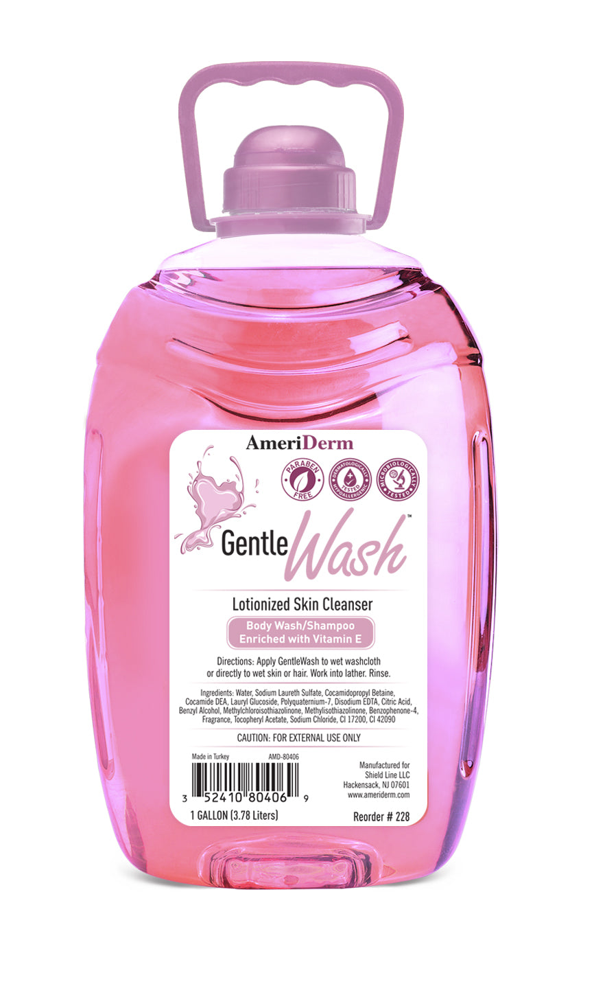 AmeriDerm Gentle Wash 1 Gal Case medical supply