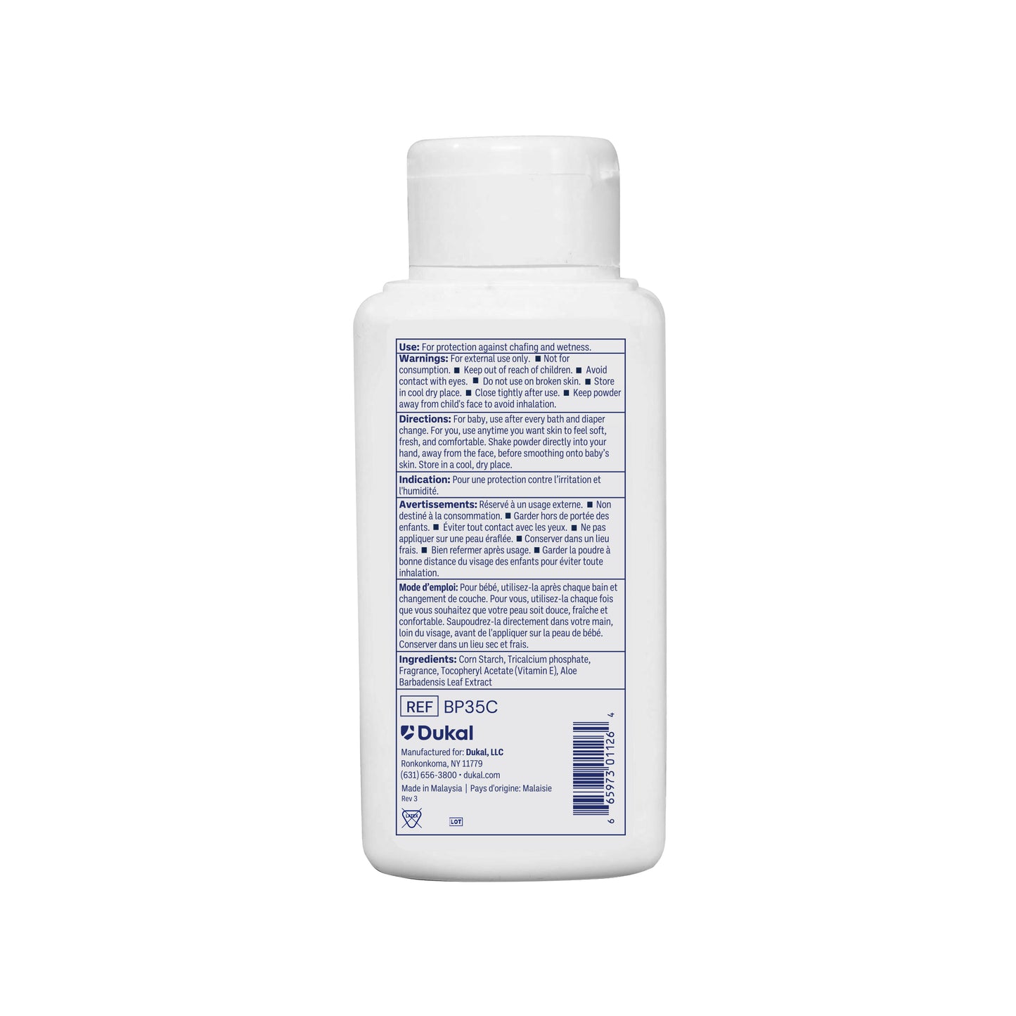 Dukal Premium Baby Powder 3.5 oz Case medical supply