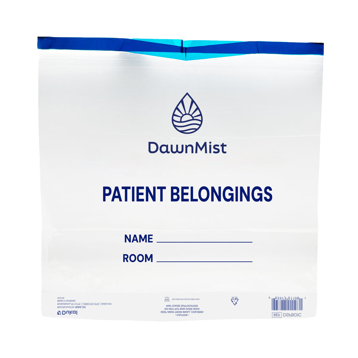 Dukal Patient Belonging Bags Clear 20" x 20" Case of 250 medical supply