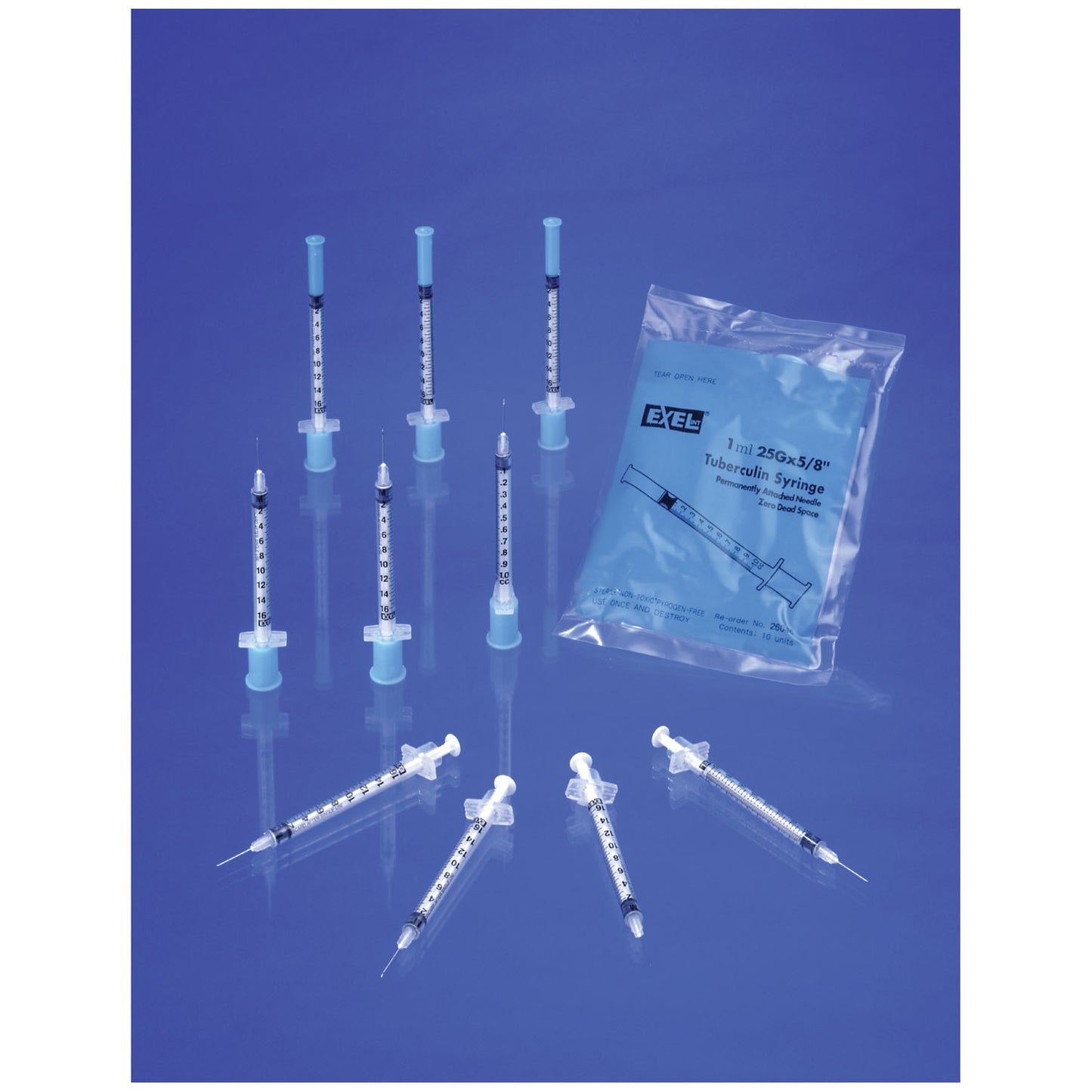 Exel Corporation TB Needle 1cc 25G x 5/8 inch Zero Dead Space box medical supply