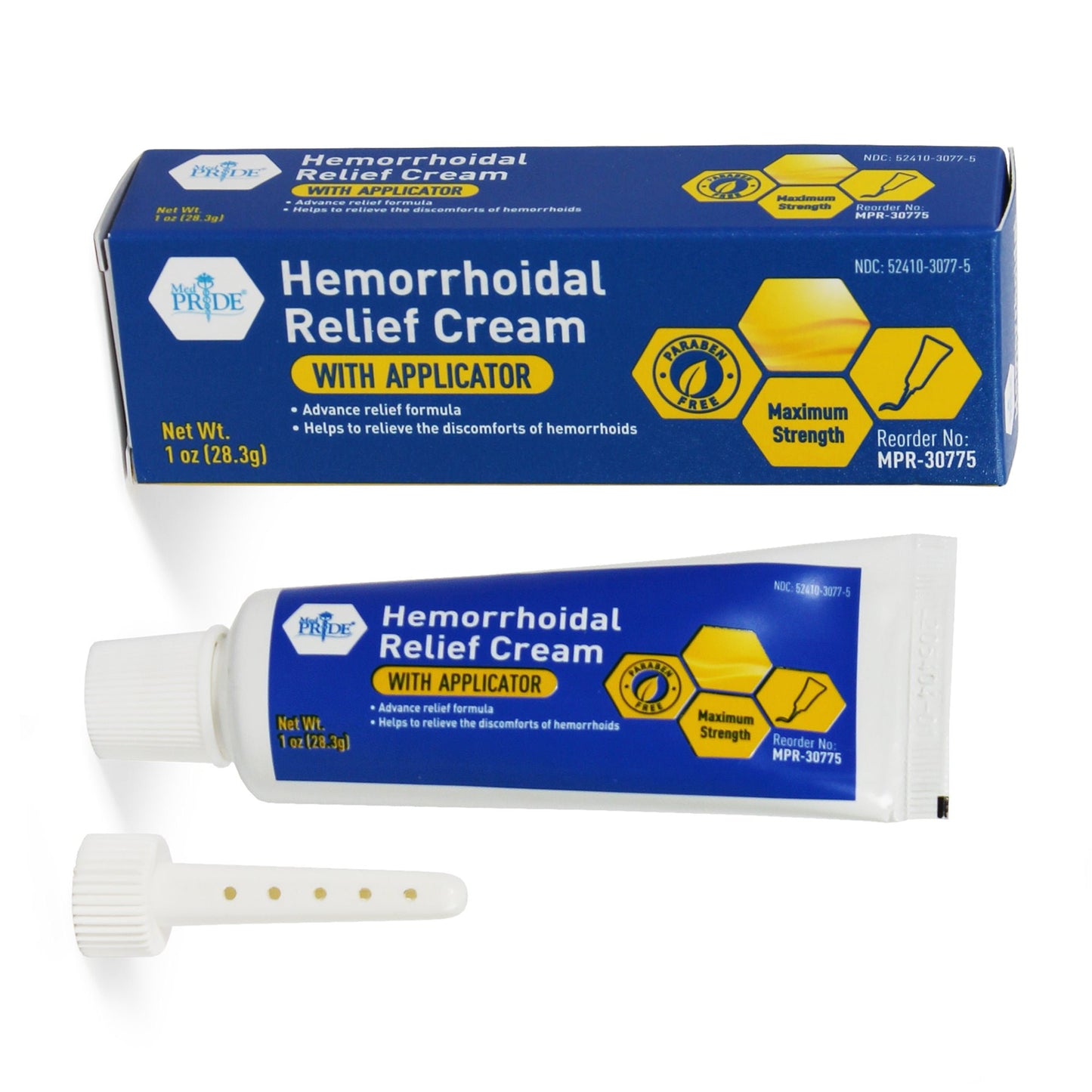MedPride Hemorrhoidal Relief Cream 1oz Tubes Case of 72 medical supply