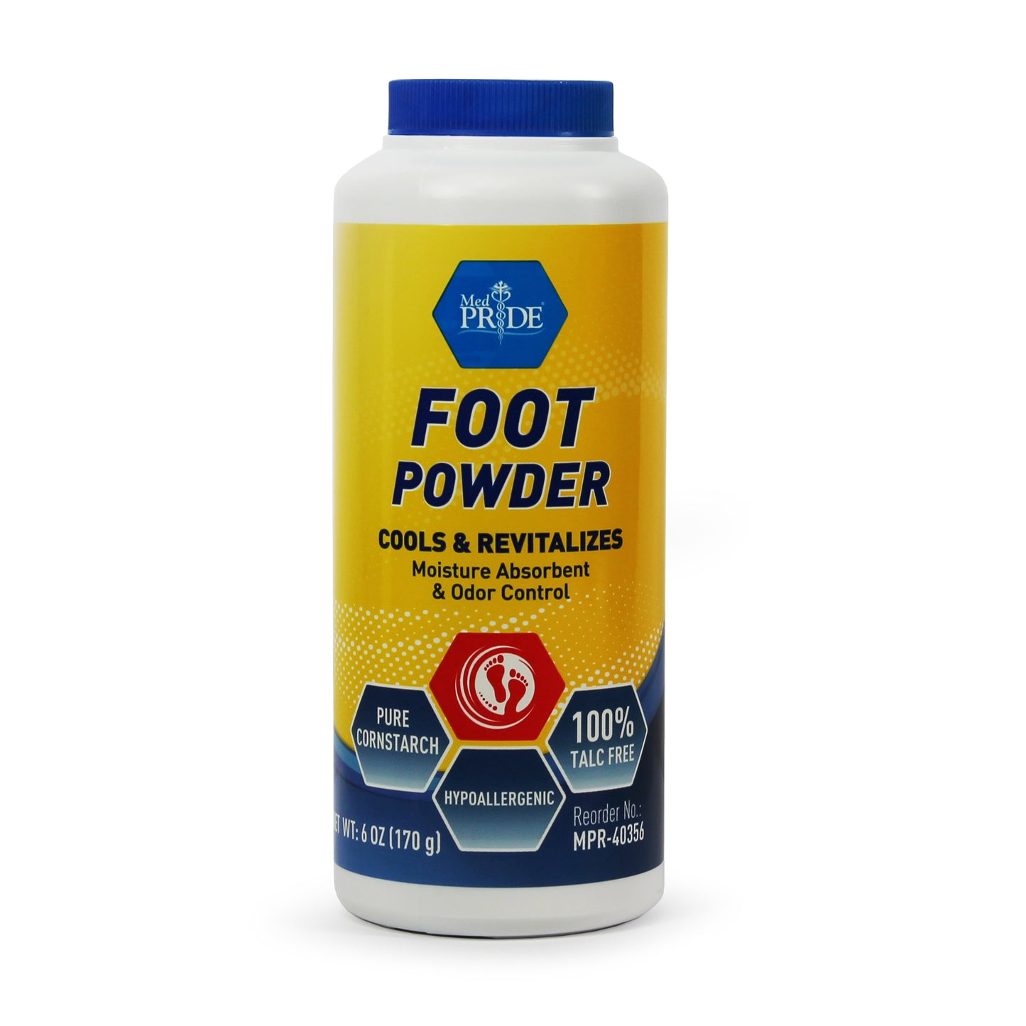 MedPride Foot Powder With Seal 6 oz 36/Case medical supply