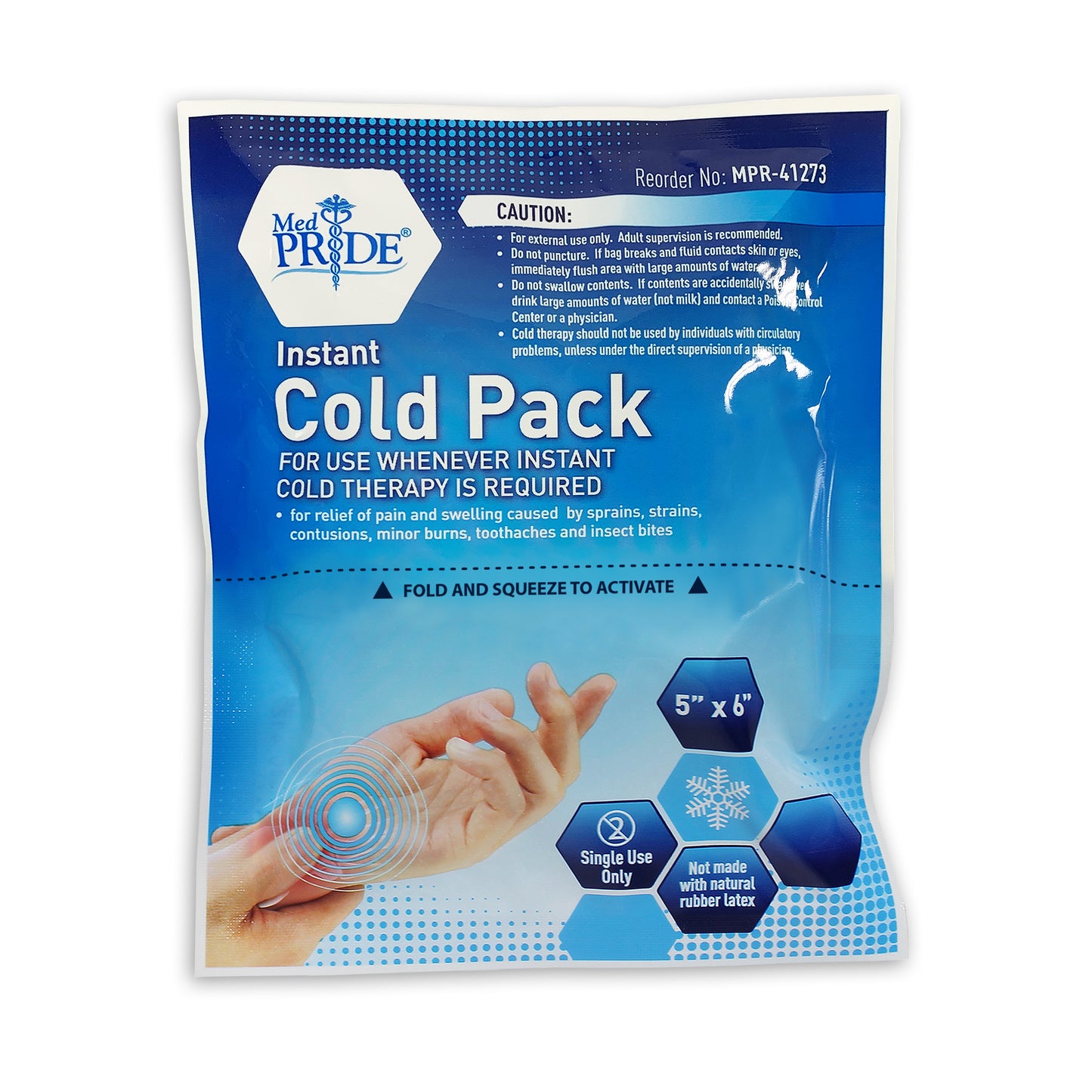 MedPride Instant Cold Pack 5" x 6" 24/Case medical supply
