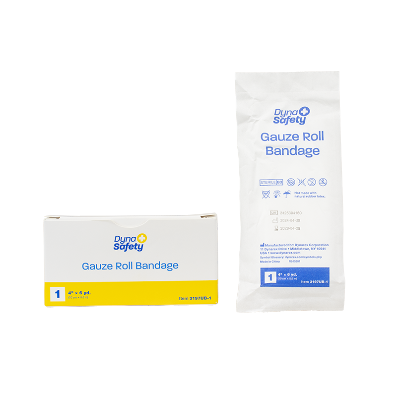 DynaSafety Compress Gauze Roll Bandage 4 x 6 yd medical supply