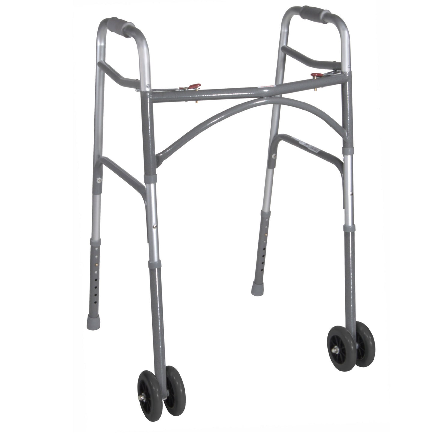Drive Medical Heavy Duty Bariatric Two Button Walker with Wheels medical supply