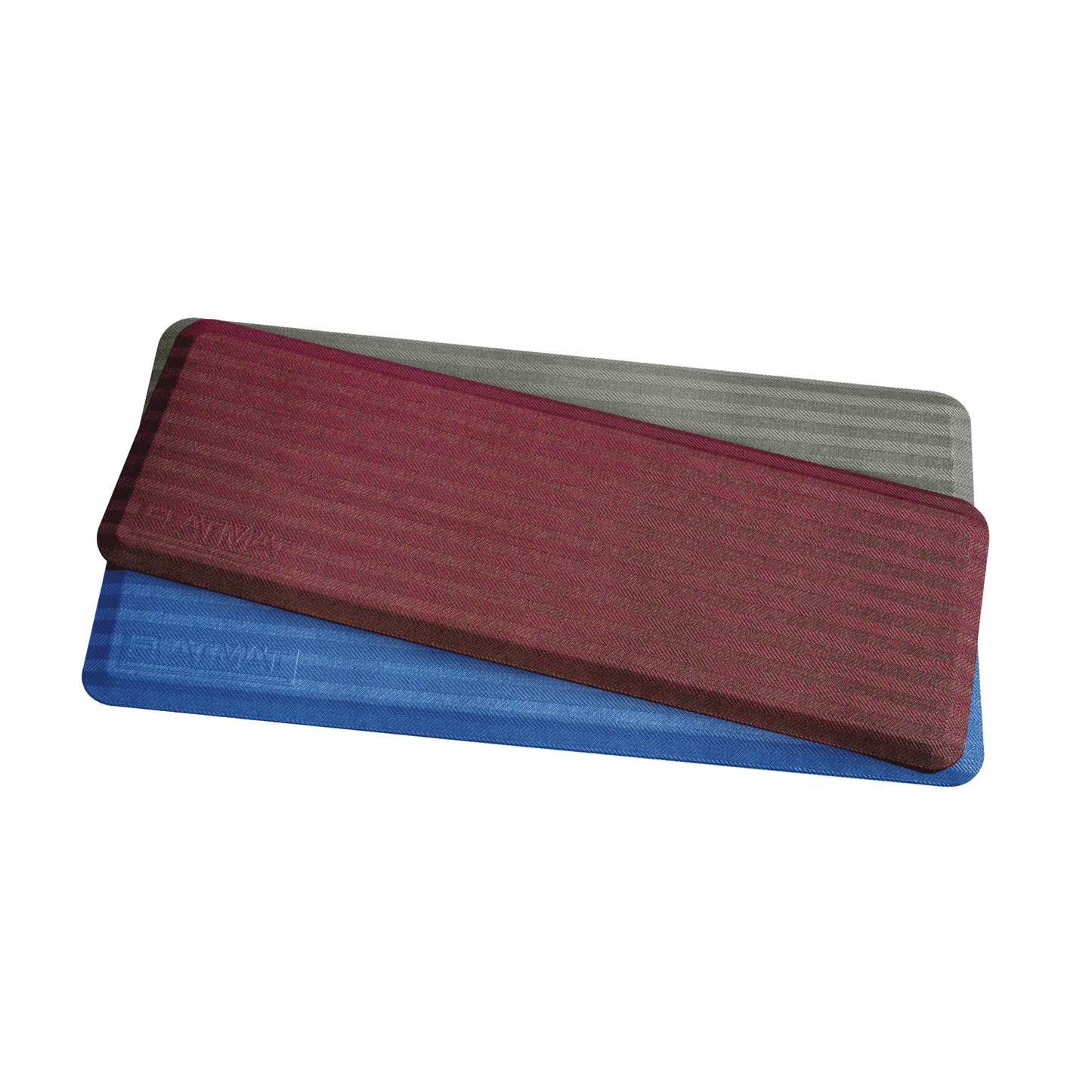 FLATMat Beveled Edge Woven Therapy Floor Mat 24x70 Cool Gray medical supply