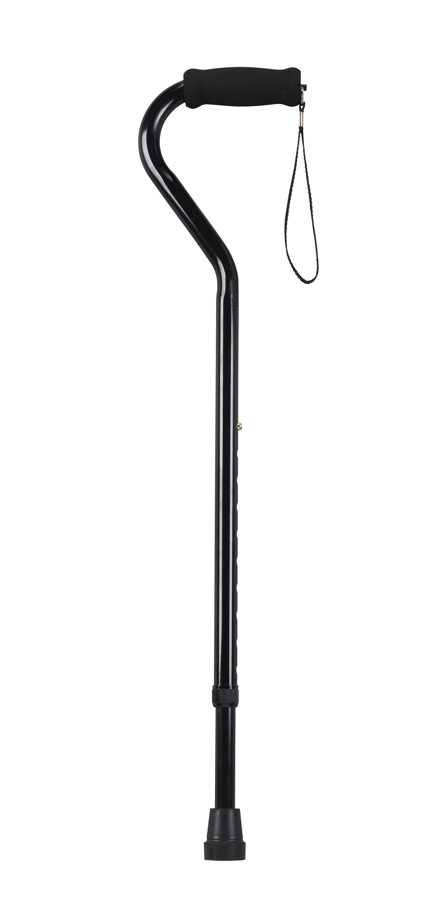 Drive Medical Foam Grip Offset Handle Walking Cane Black medical supply