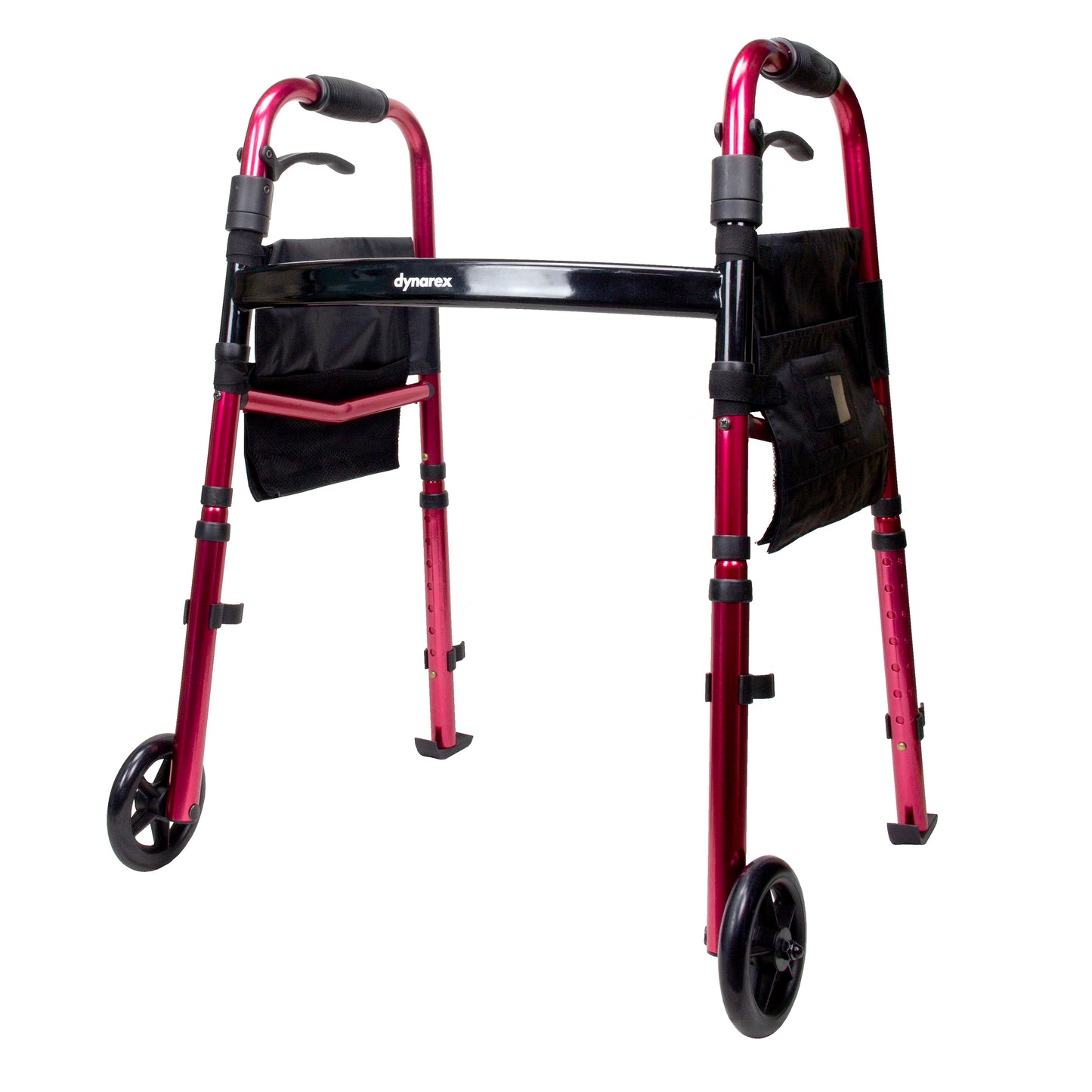 Dynarex Travel Walker 5 in Wheels Red 1/Case medical supply