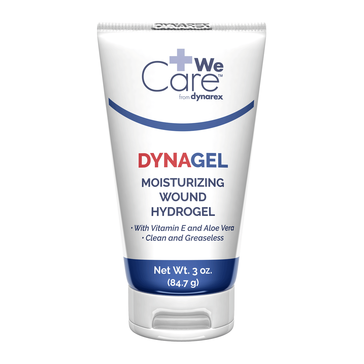 WeCare DynaGel Moisturizing Wound Hydrogel 3 oz Tube Case medical supply