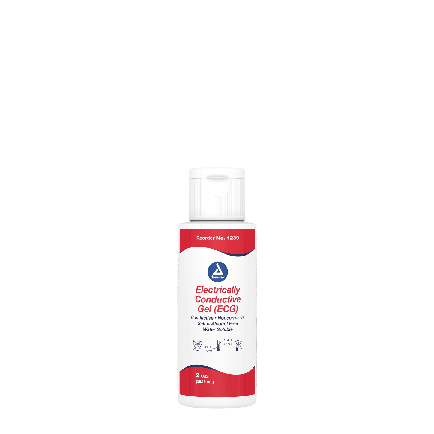 Dynarex ECG Conductive Gel 2 oz Bottle 72/cs medical supply