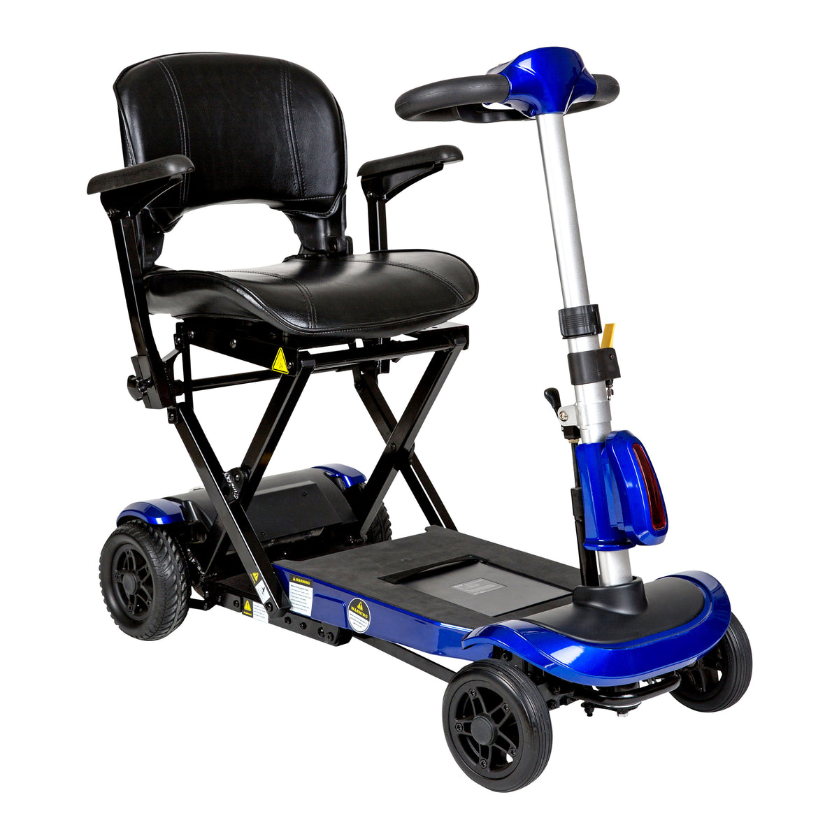 Drive Medical ZooMe Auto-Flex Folding Travel Scooter Blue medical supply