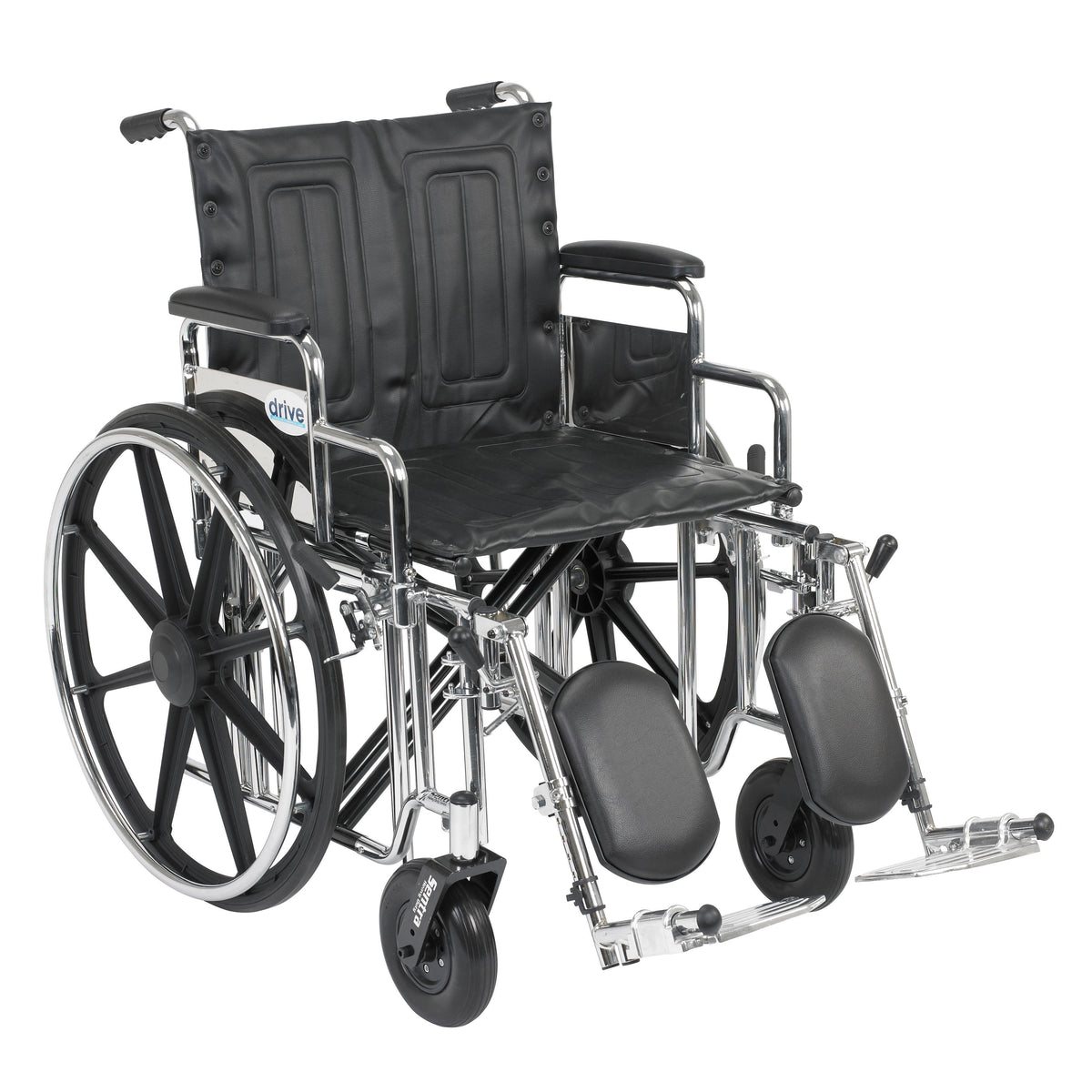 Drive Medical Sentra Extra Heavy Duty Wheelchair Desk Arms Elevating Leg Rests 20 inch Seat medical supply
