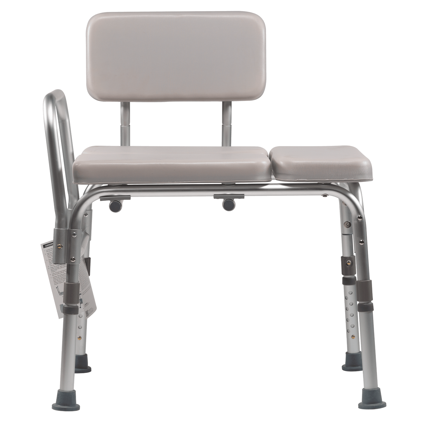 Dynarex Padded Tub Transfer Bench Gray medical supply