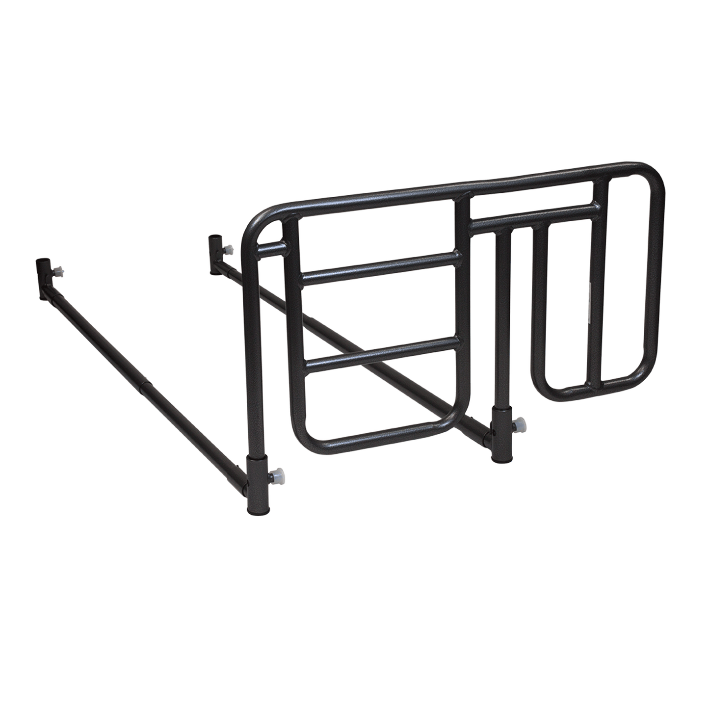 Dynarex Homecare Half-Length Bed Rail Cross Bar Mount Black 1pr case medical supply