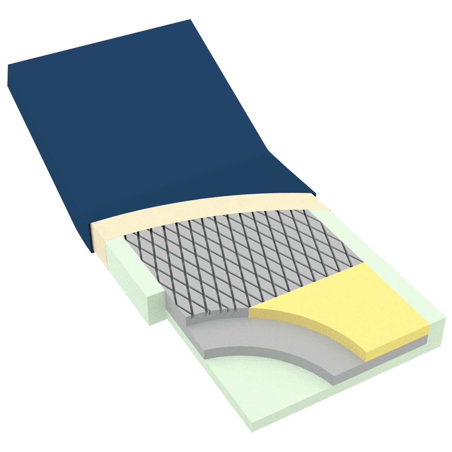 DynaRest Deluxe Tri-Layer Foam Mattress, medical supply