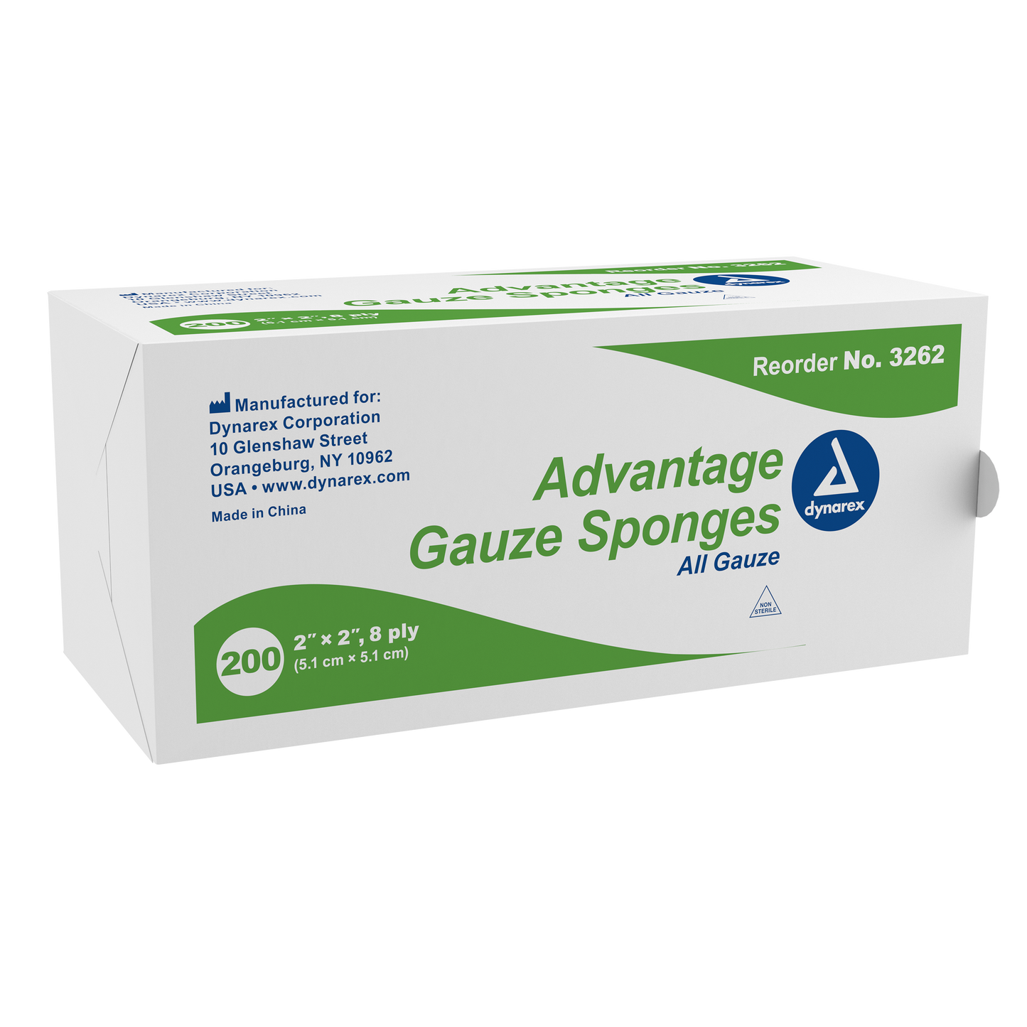 Dynarex Advantage Surgical Sponges 2x2 Inch 8 Ply Case medical supply