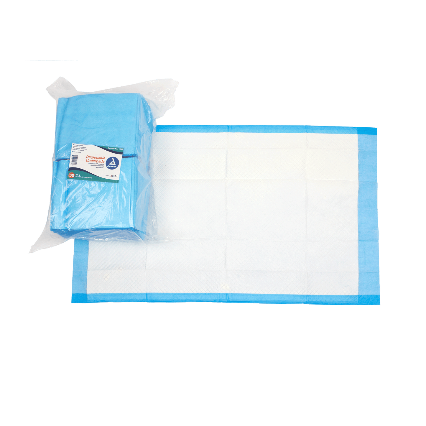 Dynarex Disposable Underpads 23x36 60g Case medical supply