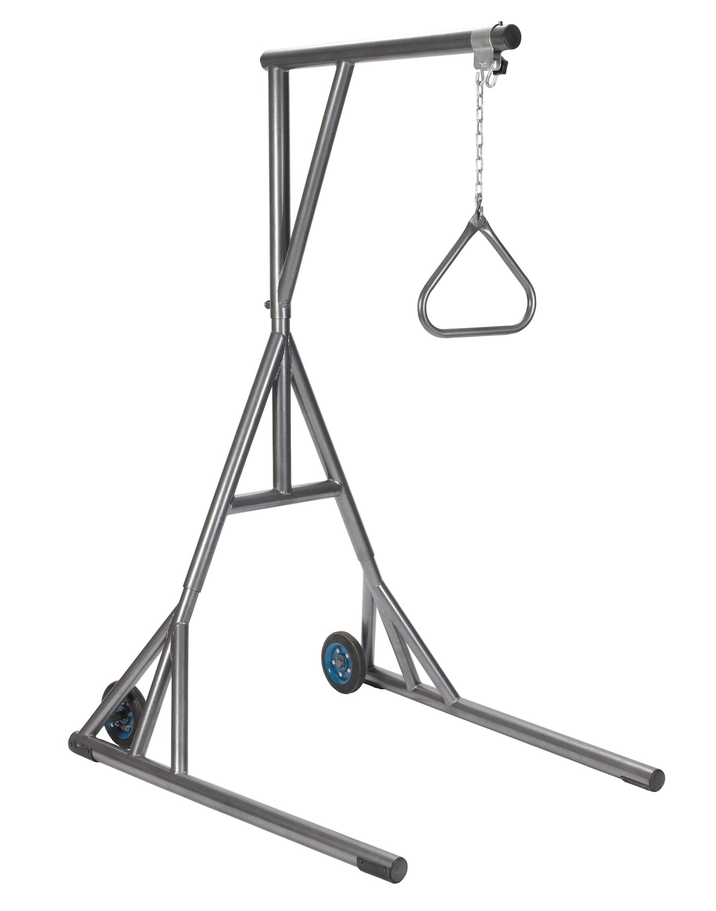 Drive Medical Heavy Duty Trapeze with Base and Wheels Silver Vein medical supply