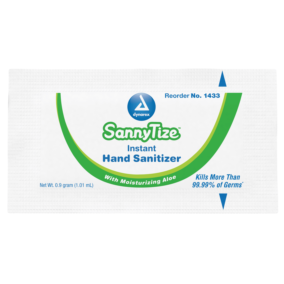 DynaSafety Instant Hand Sanitizer 0.9 g Packet 12/144/cs medical supply