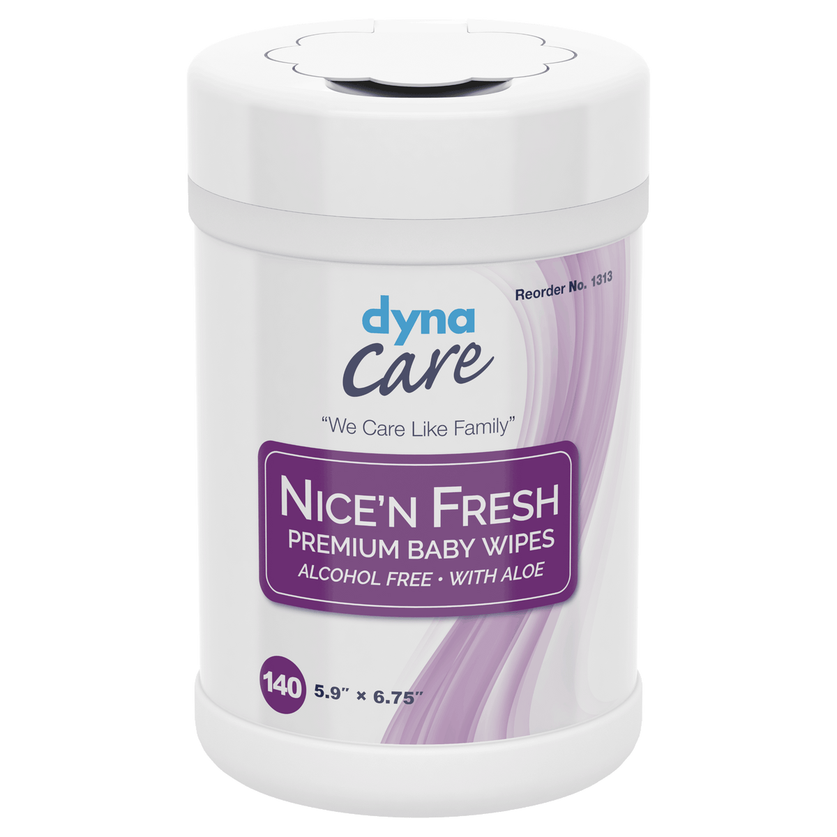dynaCare Nice'n Fresh Premium Baby Wipes Scented 12/140/cs medical supply
