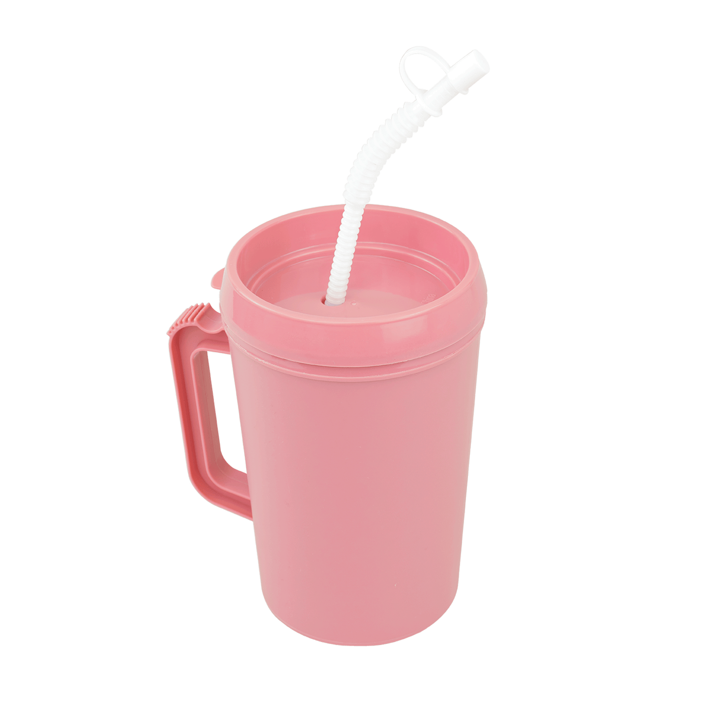 Dynarex Insulated Carafe 34 oz Mauve with Lid and Straw medical supply