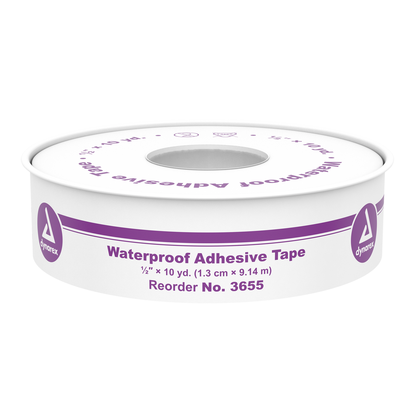 DynaSafety Waterproof Adhesive Tape 1/2in x 10 yd 144/cs medical supply