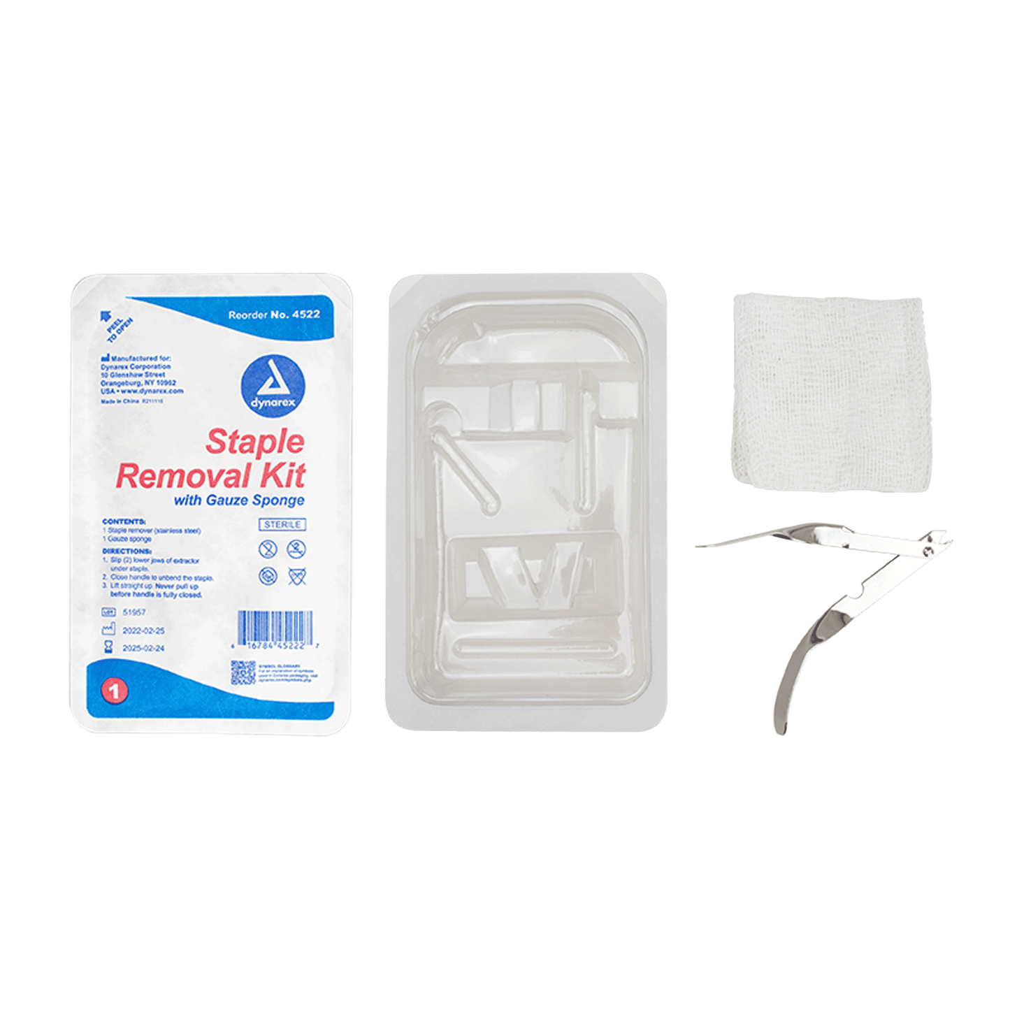 Dynarex Sterile Staple Removal Kits 50/cs medical supply
