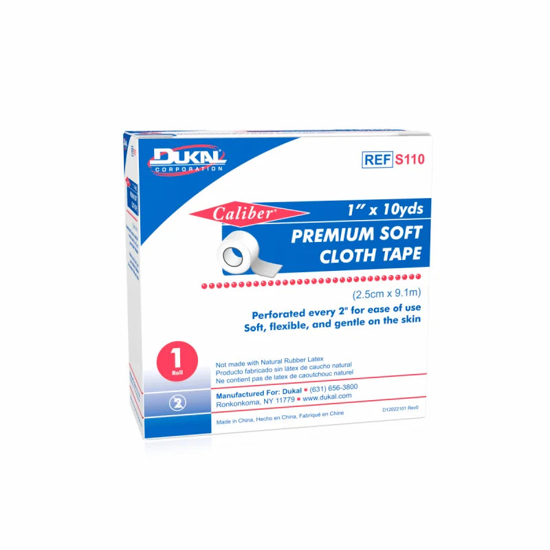 Dukal Premium Soft Cloth Tape 1in x 10 Yards Case medical supply
