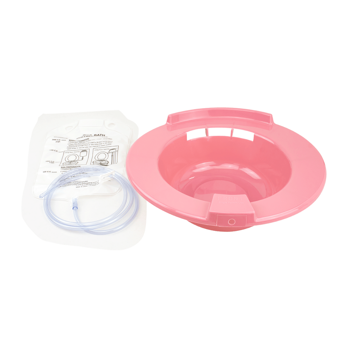 Dynarex Sitz Bath with Attachment 2 qt Mauve 10/cs medical supply