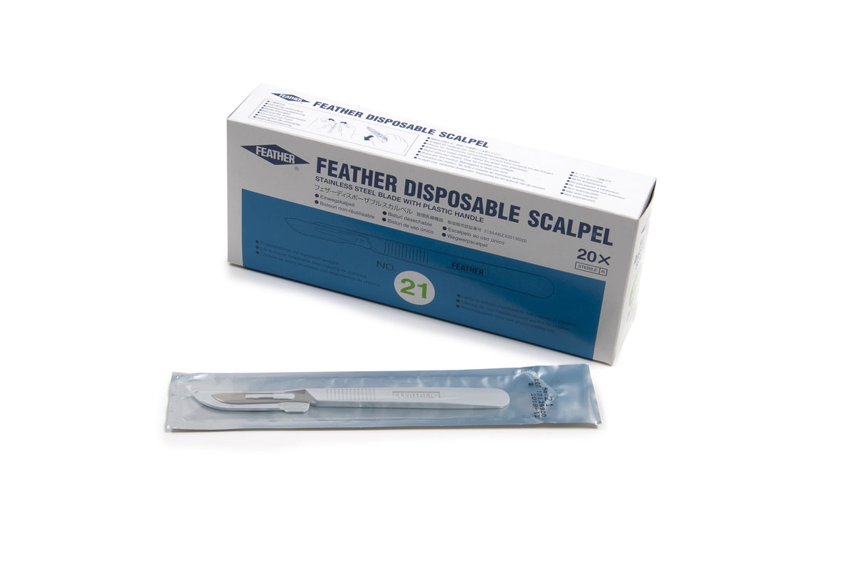 Graham Field Scalpels Feather #21 20/BX Feather medical supply view 2
