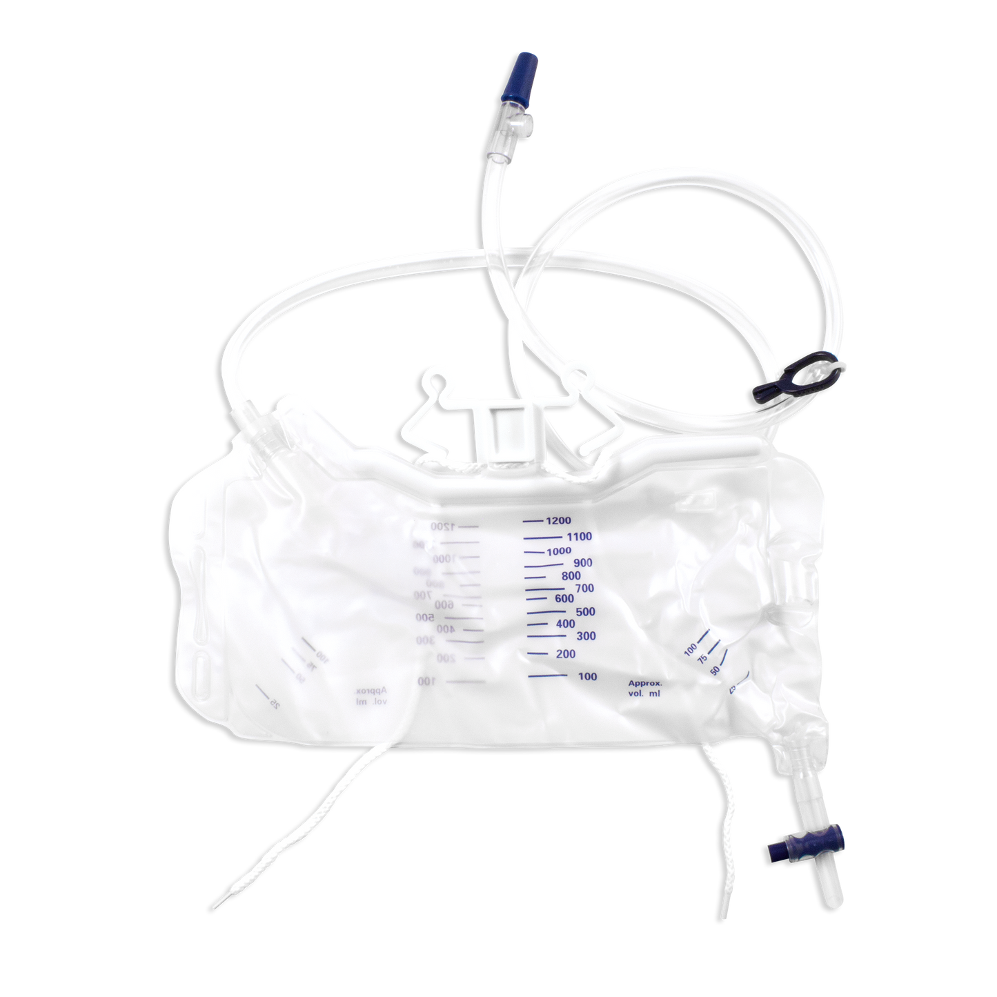 Dynarex Low Bed Urine Drainage Bag 1200 mL 20/cs medical supply