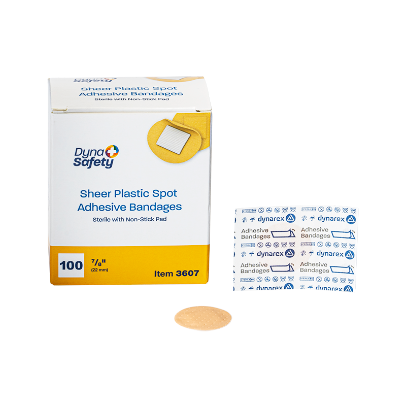 DynaSafety Sheer Spot Bandages Sterile 7/8 in 48/100/cs medical supply