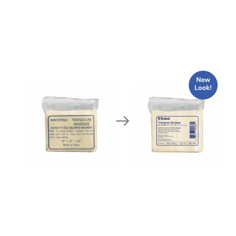 Dukal Non-Sterile Triangular Bandage 37" x 37" x 52" Case medical supply
