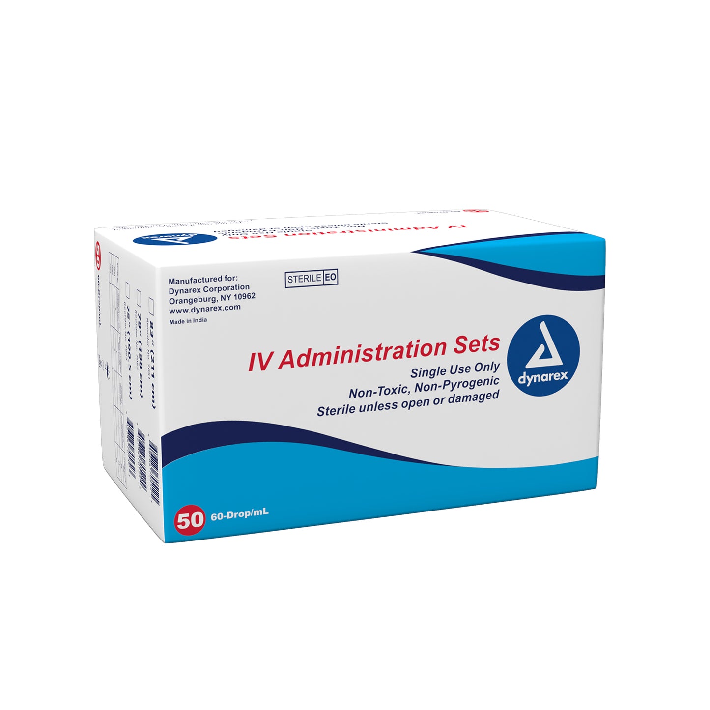 Dynarex IV Administration Set 60 Drop 78in 50/bx medical supply