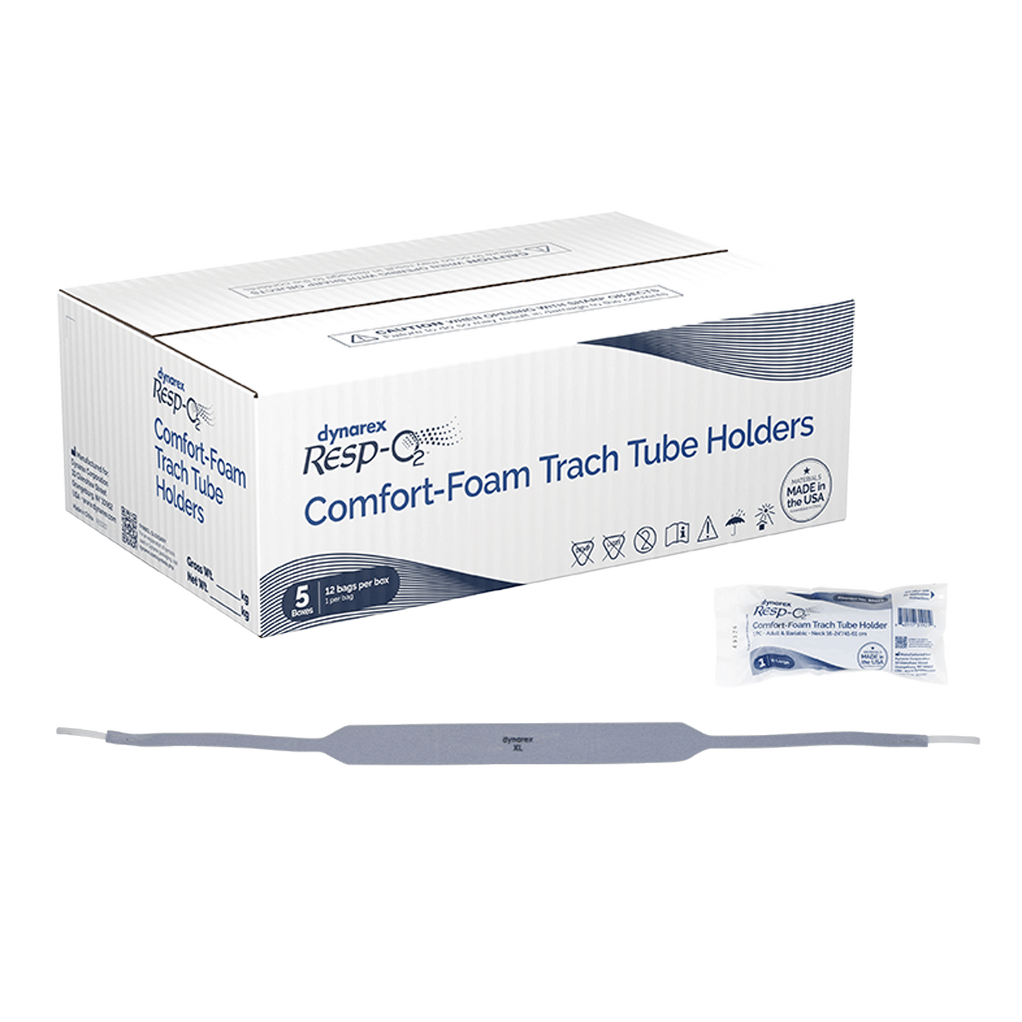 Resp-O2 Comfort-Foam Trach Tube Holder 1-Piece X-Large Adult Bariatric medical supply