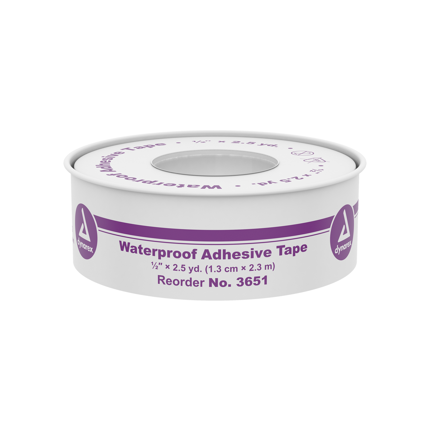 DynaSafety Waterproof Adhesive Tape 1/2in x 2.5 yd 288/cs medical supply