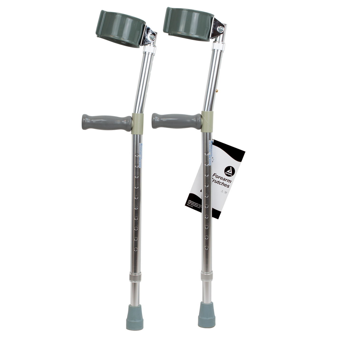 Dynarex Forearm Crutches Adult 5'0"-6'2" Case of 6 mobility medical supply
