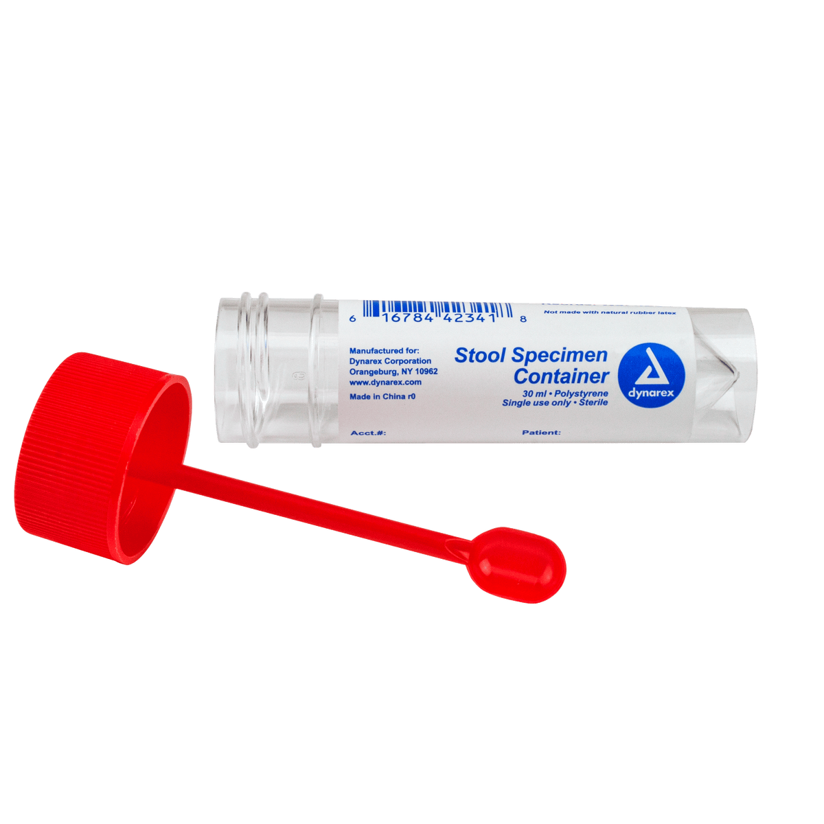 Dynarex Sterile Stool Specimen Container 30 mL 100/cs medical supply
