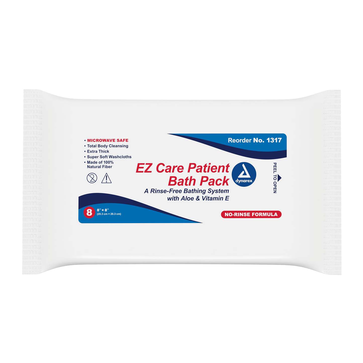 Dynarex EZ Care Patient Bath Packs 8 x 8 in 24/8/cs medical supply