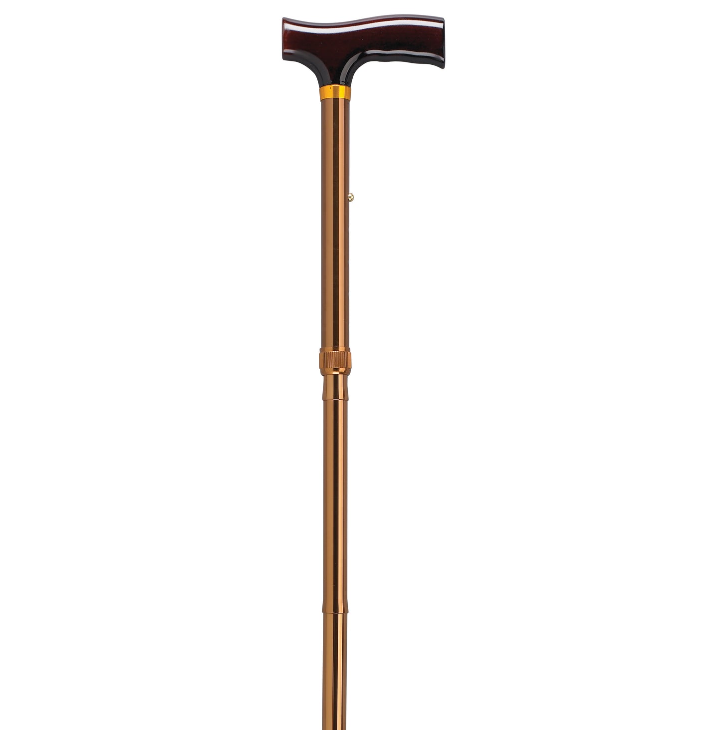 Drive Medical Lightweight Adjustable Folding Cane T Handle Bronze medical supply