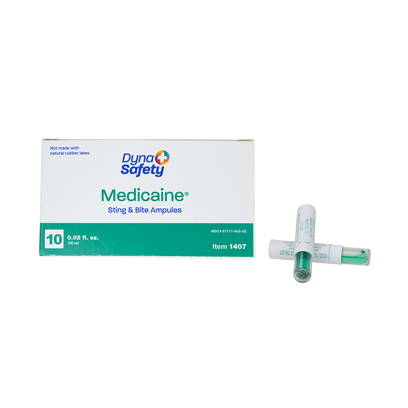 DynaSafety Medicaine Insect Bite Ampule 6 ml 50/10/cs medical supply