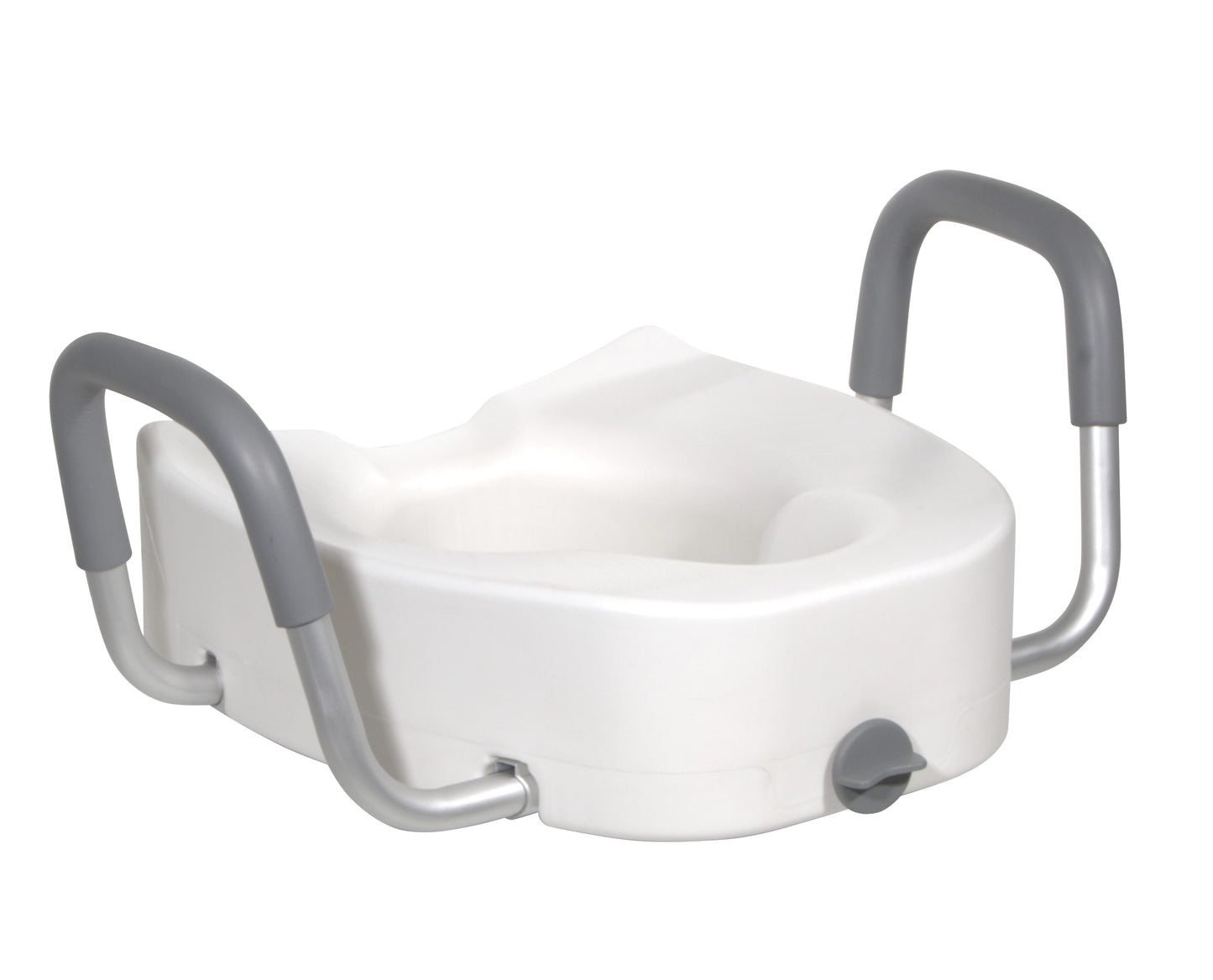 Drive Medical Raised Toilet Seat with Lock and Padded Armrests Elongated medical supply